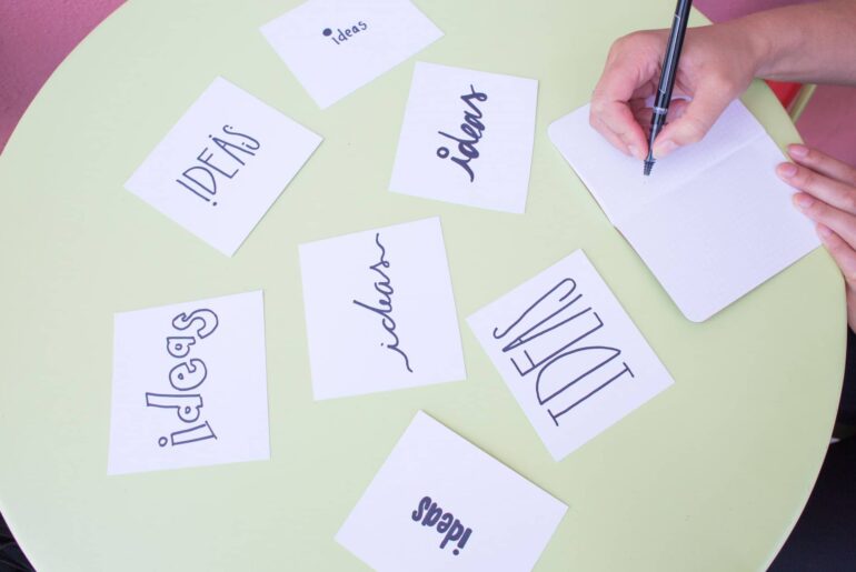 Brainstorming for writing