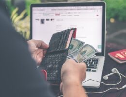 A man holding money