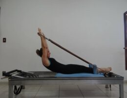 A woman doing pilates physical therapy