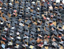 graduation caps.