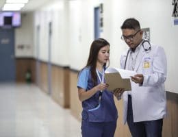doctor and assistant.