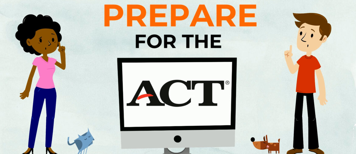 illustration of students learning how to prepare for the ACT