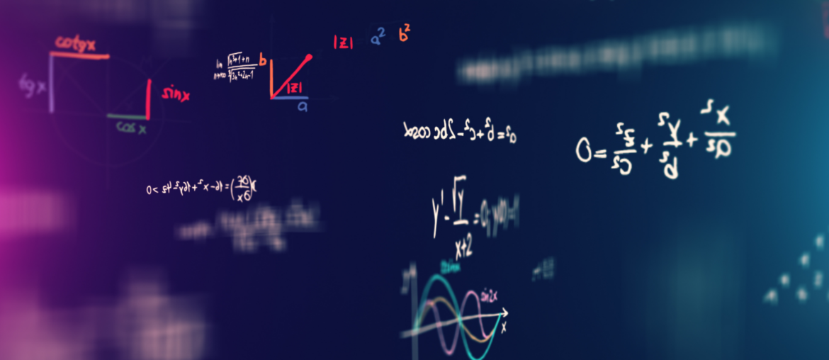 A translucent whiteboard with GED Math Test formulas and practice scribbled on it.