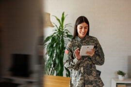A military member using CLEP Exam Prep to maximize their benefits in 3 months
