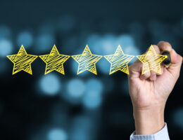 5 stars to represent district wide school ratings and accountability.