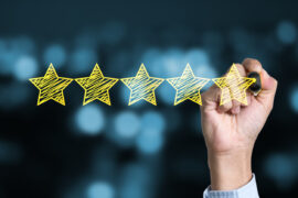 5 stars to represent district wide school ratings and accountability.