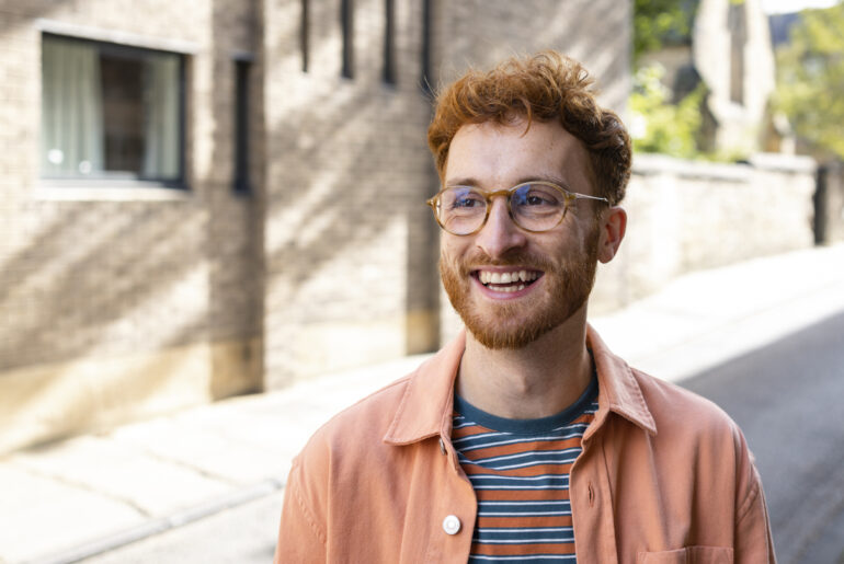 A young man spending the day prepping for the GED