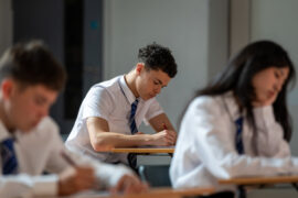 Student taking the HSPT or TACHS after using private high school practice tests to prep.